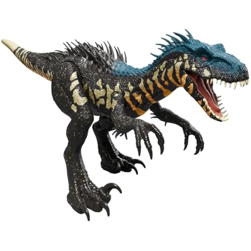 Mattel Jurassic World (JURASSIC WORLD) Sound & Real Indoraptor Kids Figure Dinosaur Toy Total Len...