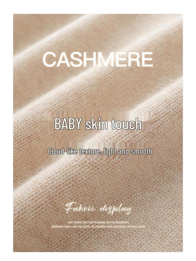 Women's Thickened Cashmere Knitwear: Zipper Lapel, Loose Fit Long Sleeve Sweater for Autumn/Winter