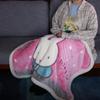 Throw 21 Miffy Warmth Pink H70 x W100cm [Marushin]