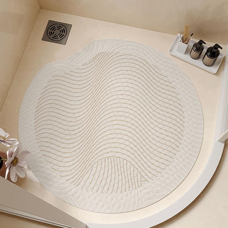 Round Suction Cup Floor Mat Bathroom Anti-slip Foot Mat Simple Bathroom Shower Room Waterproof and Fall-proof Special Mat