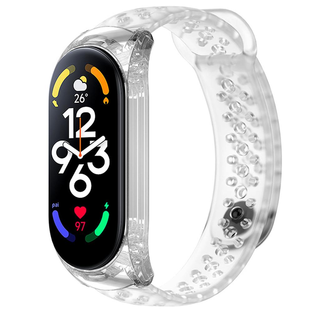 Sport Watch Bands For Xiaomi Mi Band 7 /8Bracelet Silicone Smart wristband Miband 4 Belt pulseira correa mi band 3 4 5 6 strap