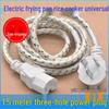 Three-Prong Plug Universal Power Cord for Kitchen Appliances and Electronics