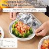 20/100Pcs Repeatable Aluminum Foil Insulation Covers - Eco-Friendly Kitchen Food Covers For Bowls & Dishes Storage For Kitchen