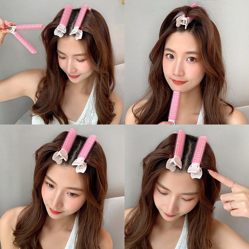 2Pcs Hair Root Clip Korean Fluffy Hairpin Curling Hairpin Bangs Fixed Shape Geometric Exquisite Hair Accessories