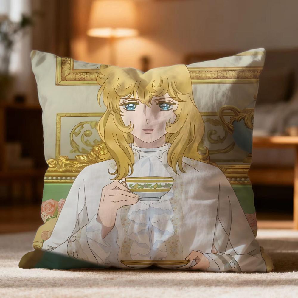 Fashion TThe Rose of Versailleses Cushion Cover Soft Washable Pillow Case Multi-Scene for Couch Bed Travel Office Use