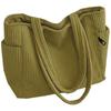 Casual Soft Corduroy Shoulder Tote Bag, Lightweight Multi-space Handbag for Office Work, Weekend Outings and Errands