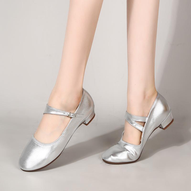 Boty na square dance Dámské boty s nízkým podpatkem