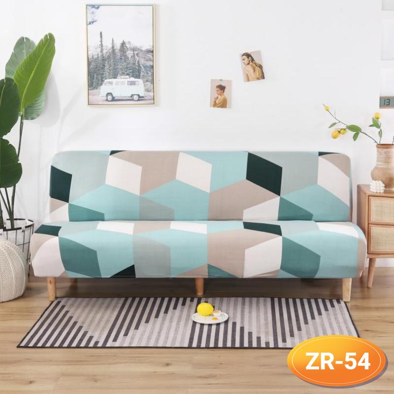 Sofa-Bettbezug ohne Armlehne, klappbarer Sofabezug, elastische Sofabezüge für Wohnzimmer, Couchbezüge für Sofas