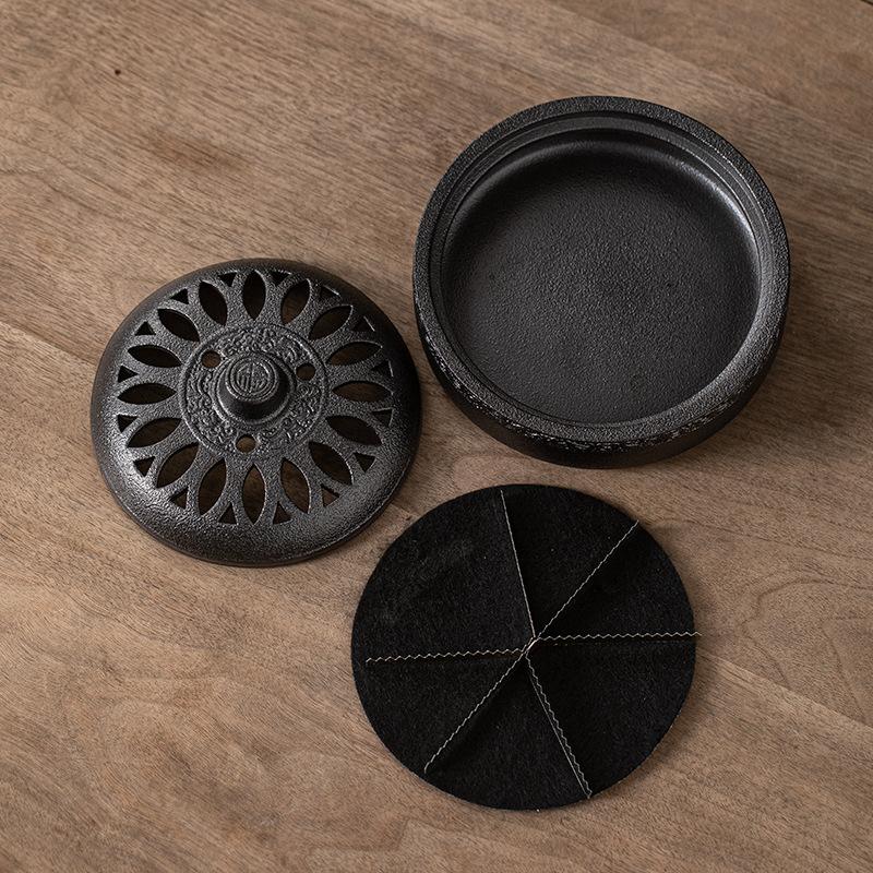 Ceramic Large Incense Burner Household Fireproof Lid Tray Indoor Incense Burner Retro High-quality Aroma Diffuser Decoration