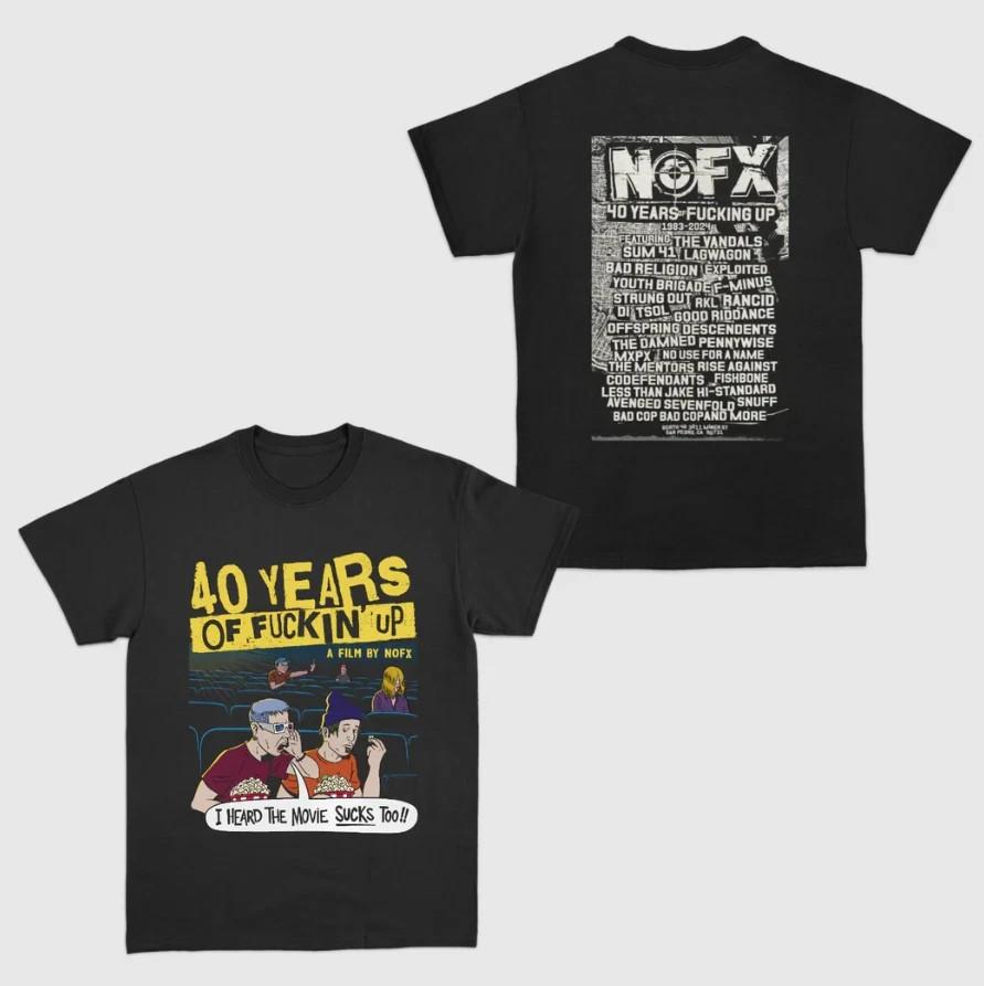 NOFX 40 Years Of Fcking Up This Movie Sucks Unisex T-Shirt XXL