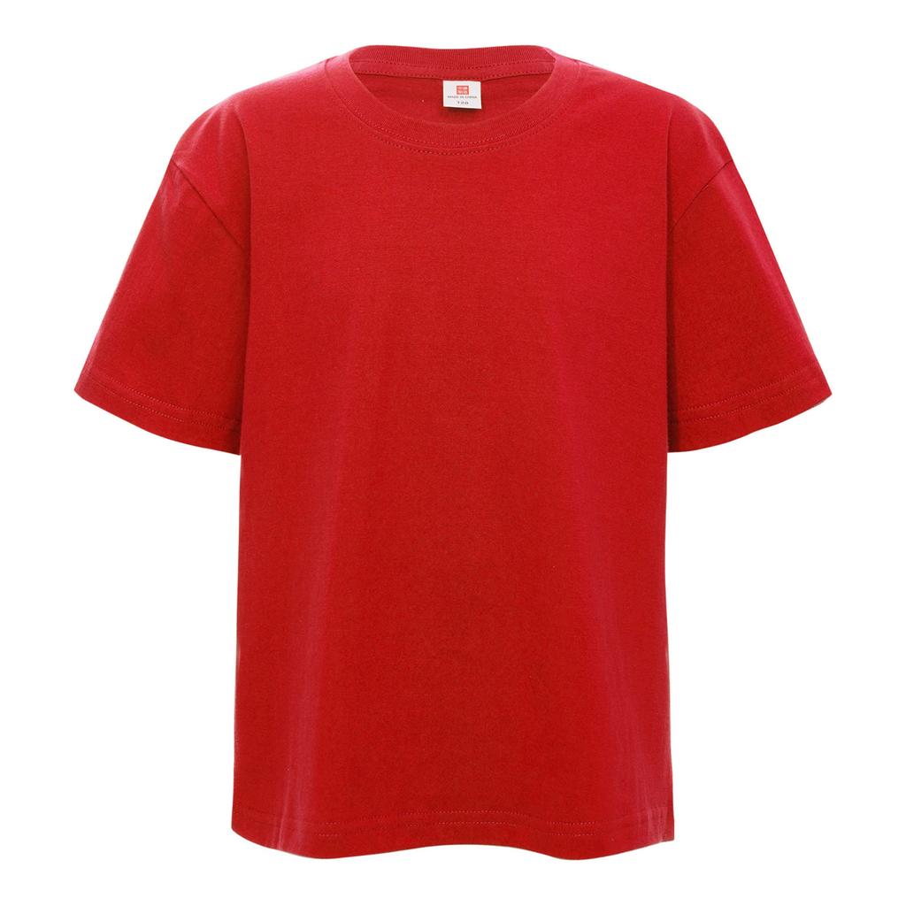 T-shirt Casual Unisex in Cotone a Manica Corta, Ampia, Traspirante, Girocollo, per Bambini e Bambine