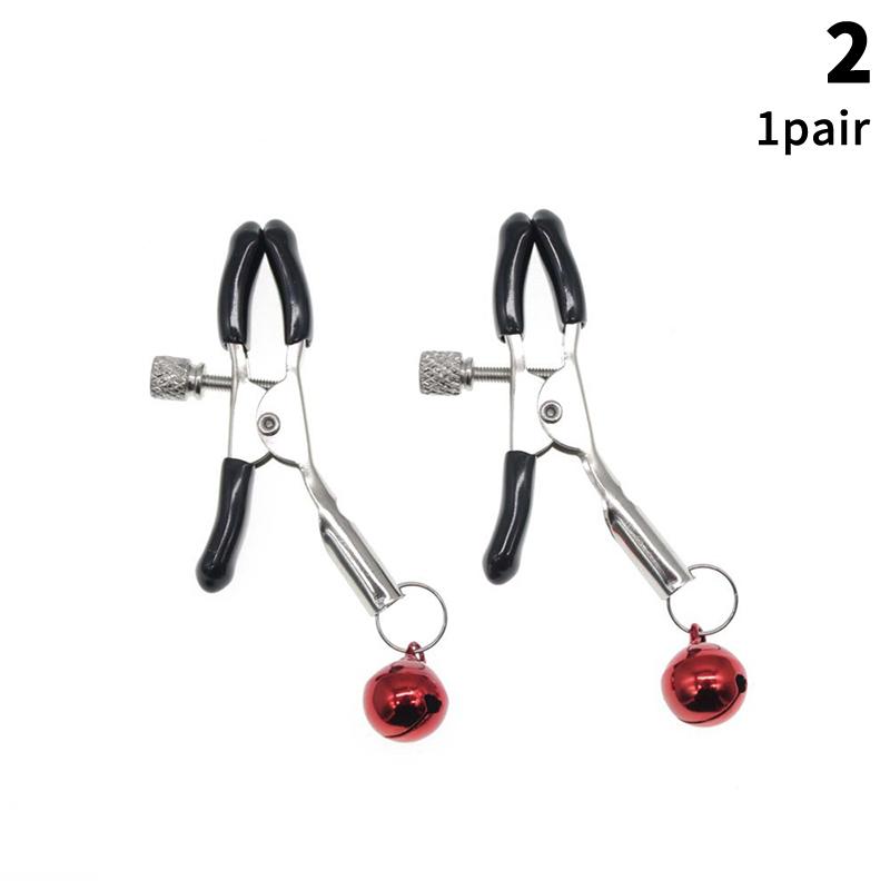 1 Pair Adult Nipple Clamps Metal Milk Clip Breast Clitoris Massage Sex Toy for Couples Novelty Lover Game Female Sex Toys