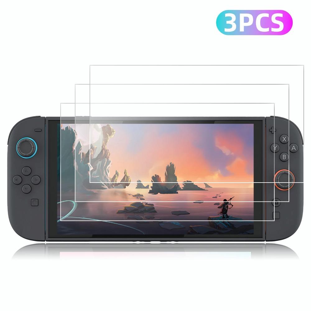 1/2/3 Pack Curved Edge Screen Protector Tempered Glass for Nintendo Switch 2nd Gen 2025 Game Console