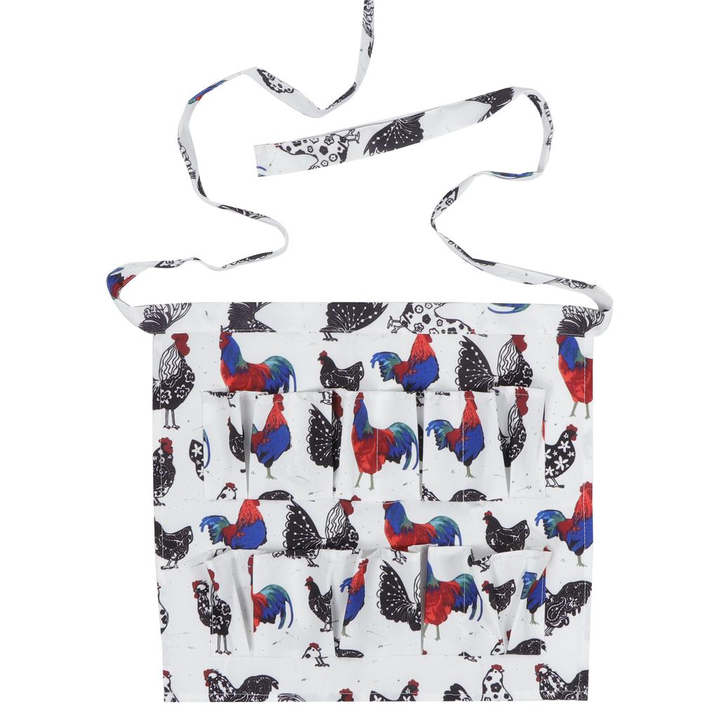 Multiple Pockets Eggs Collecting Gathering Holding Apron for Chicken Duck Eggs Farmhouse