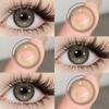 Eyeshare 1 Pair Colored Contact Lenses Brown Eye Contacts Gray Pupils Doll Eye Lenses Makeup Cosmetics Year Use