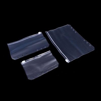 1/5PCS Zipper Resealable Loose-leaf Pouch Bag Zip Lock Matte Clear PVC Storage