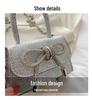2024 French Chic Mini Textured Bow Crossbody Bag for Women