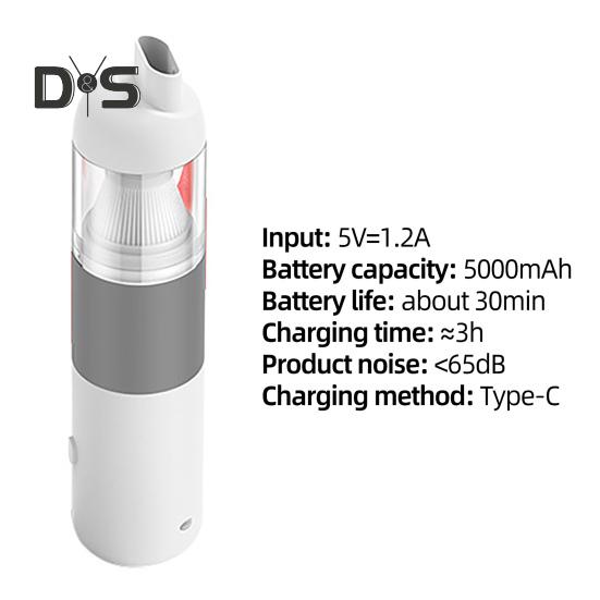 Ηλεκτρική σκούπα αυτοκινήτου Ισχυρή αναρρόφηση Ισχυρή επαναφορτιζόμενη ασύρματη φορητή συσκευή καθαρισμού εσωτερικού αυτοκινήτου για το σπίτι