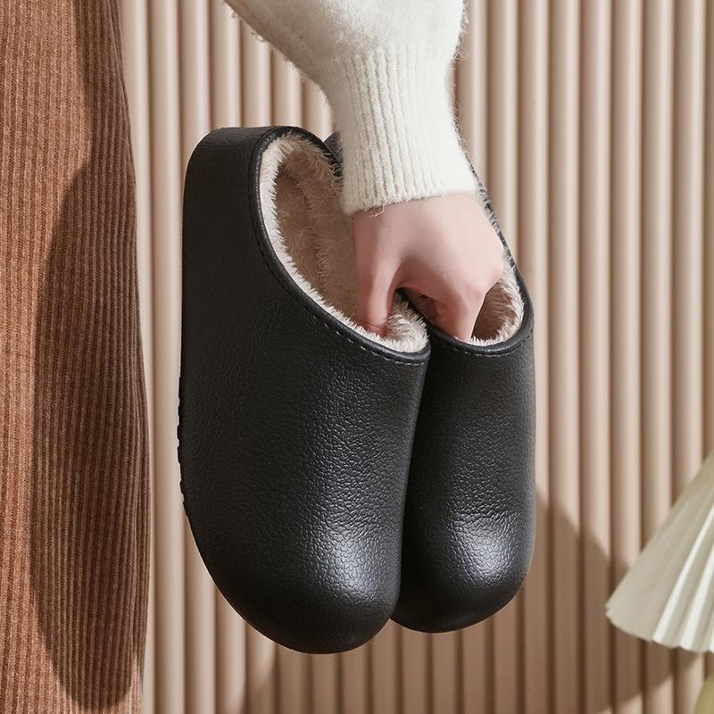 Women's Indoor Warm Slippers with Plush Slippers Winter Shoes Home Slippers