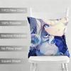 Genshin Impact Furina Cushion Household Decoration Linen Sofa Cushion Cover: Skin-Friendly & Breathable with Invisible Zipper