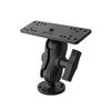 Boat Canoe Kayak Marine Electronic Mount with 8.7CM Aluminum Arm Fish Finder Stand Compatible with Garmin Lowrance