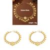 Geometric Gold Alloy Headband With Tassels For Wedding And Travel Gift
