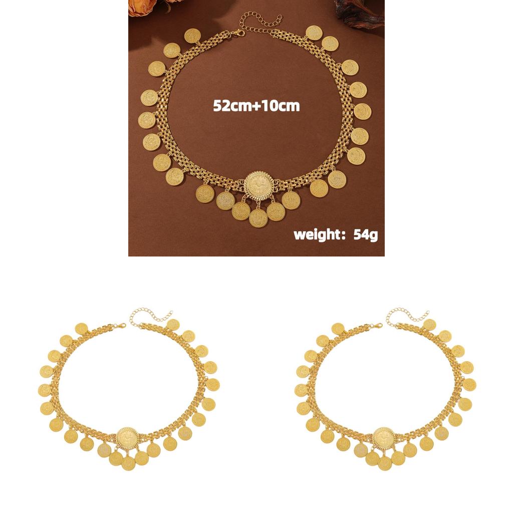 Geometric Gold Alloy Headband With Tassels For Wedding And Travel Gift