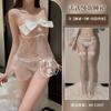 Sex Underwear Mesh Transparent Sexy Temptation Suspender Bow Sexy Suit Abstinence