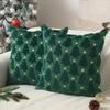Christmas Lights Embroidered Pillow Case American Retro Living Room Sofa Pillow Cushion Christmas Atmosphere Home Decoration