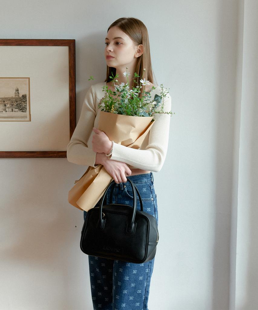 Anoetic Basic Square Tote Bag_Black