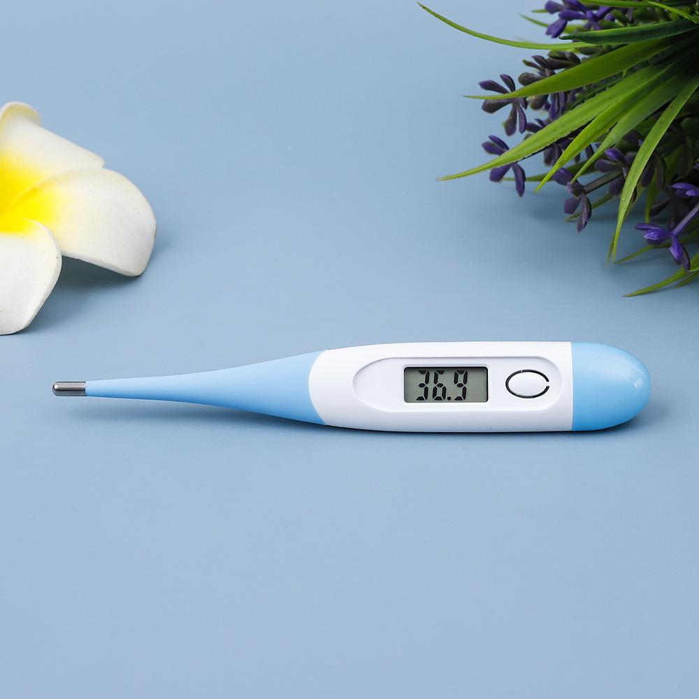 Waterproof Soft-Tip Digital Thermometer for Children and Adults, Measures Oral and Body Temperature