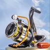 Oeny Long-Cast Spinning Fishing Reel with Wooden Handle