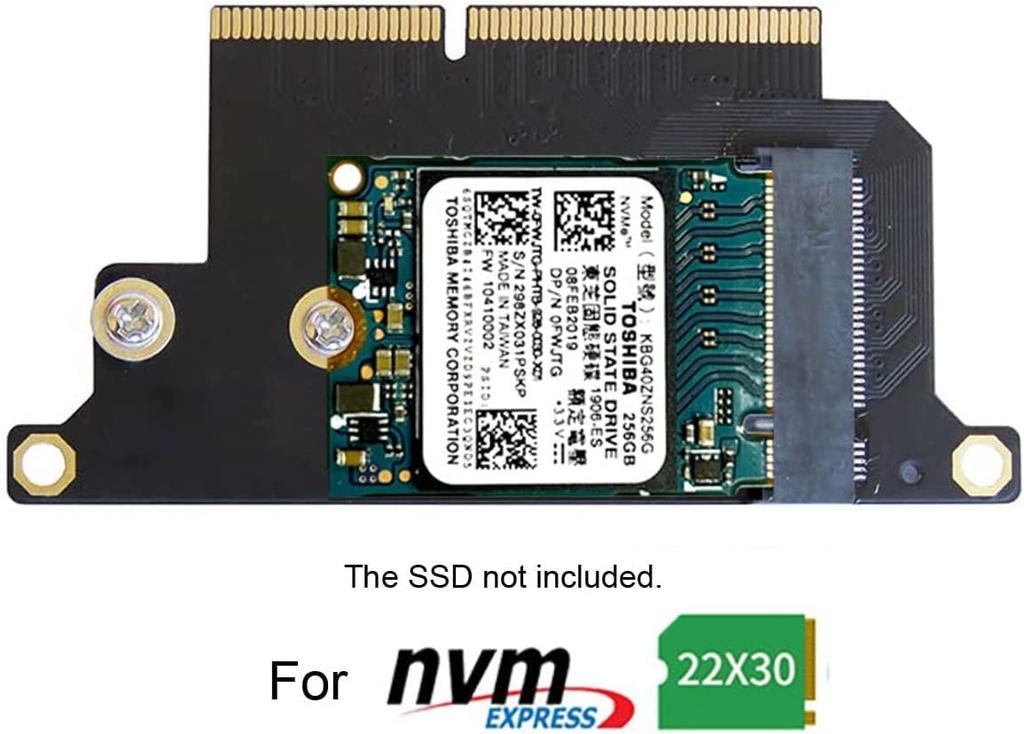 Macbook Pro NGFF NVMe SSD Conversion Card for 2016 2017 A1708 A1707 A1706 models M.2 M-Key 13-inch