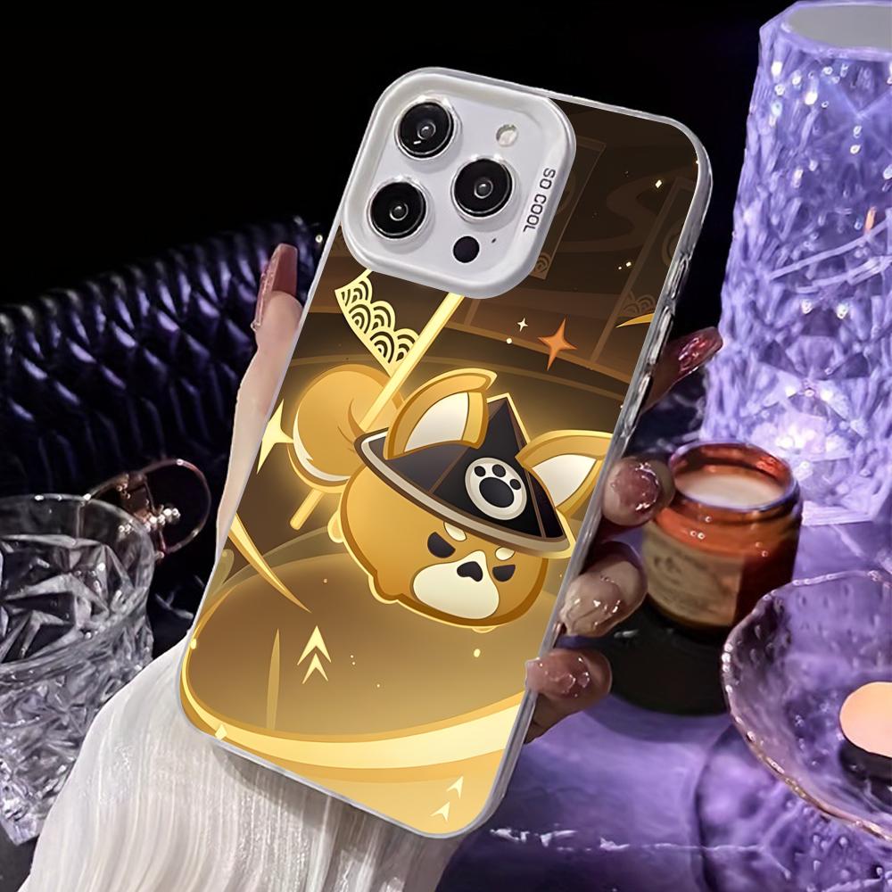 Game GI Gorou Mobile Phone Case for iPhone 17 16 15 14 13 12 11 X XR XS 8 7 Air Pro Max Plus White Translucent Colorful Cover