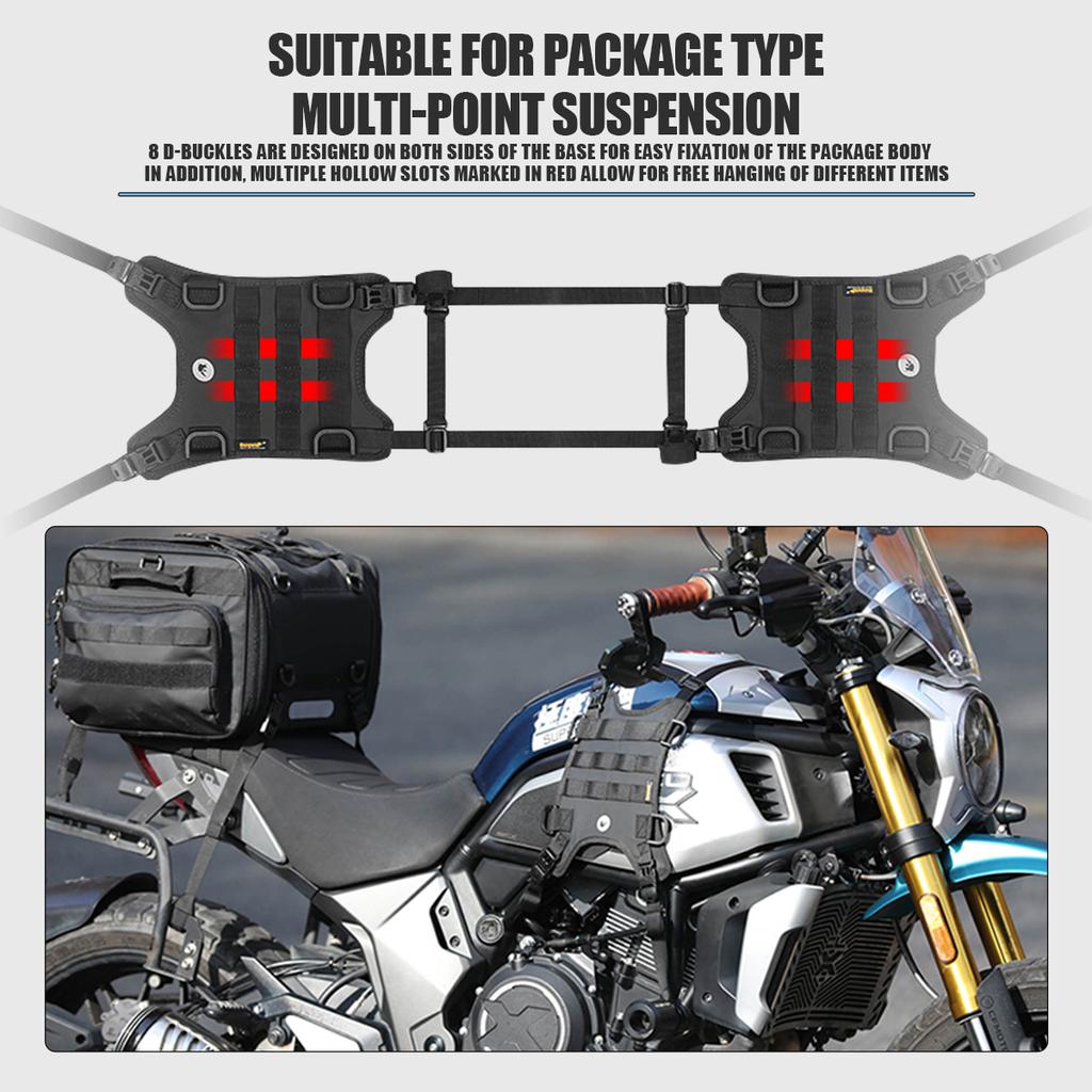 Motorcycle Fuel Tank Saddle Base Tank Side Hanging System Front Bag Mounting Base Universal for Harley BMW Honda Suzuki Yamaha