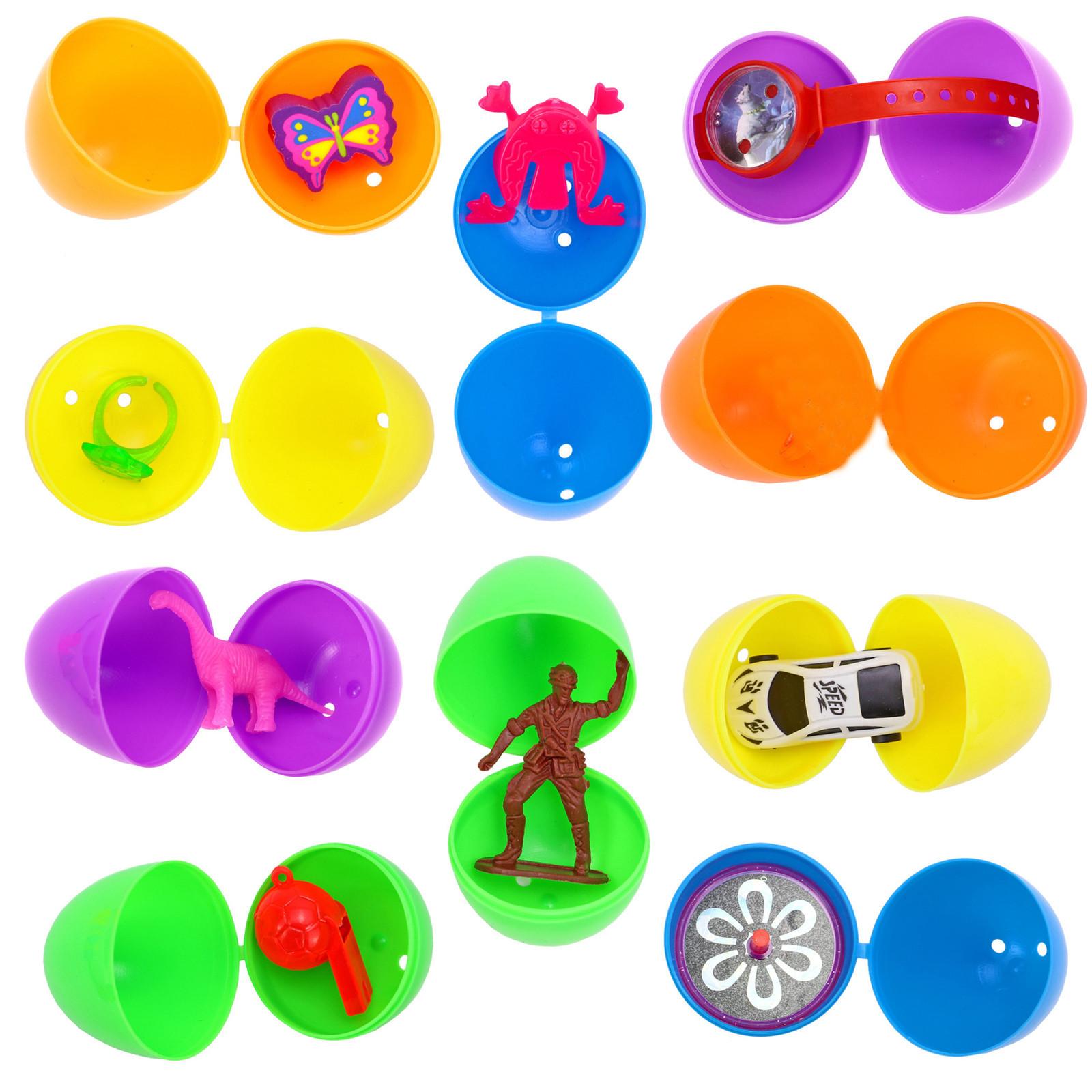 

Наполненные яйца-сюрпризы, красочные предварительно заполненные пластиковые пасхальные яйца разного вида