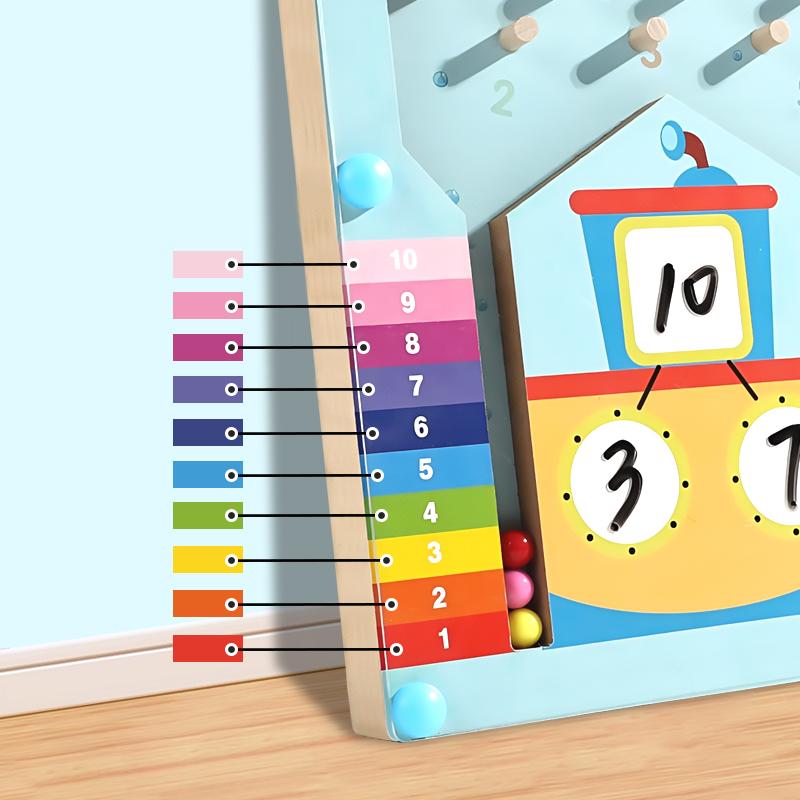 Kids Montessori Math Counting Learning Toys Teaching Tool Number Decompositio Addition Subtraction Kindergarten Educatinal Game