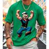 T-shirt da uomo con stampa grafica 3D retrò - Perfetta per l'uso quotidiano e le vacanze