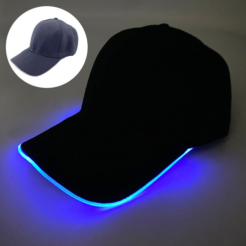 LED Baseball Hat Grand Event Running Holidays NightClub Glow Props Concert Baseball Hats Lighting Men's Baseball Cap Casual Hat