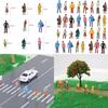 Colorful Plastic Miniature Figurine Models Set Of 100 In 1 To 200 Scale For Collectors