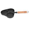 3 Mold Cast Iron Omelette Egg Burger Fried Egg Pot Pancake Pan