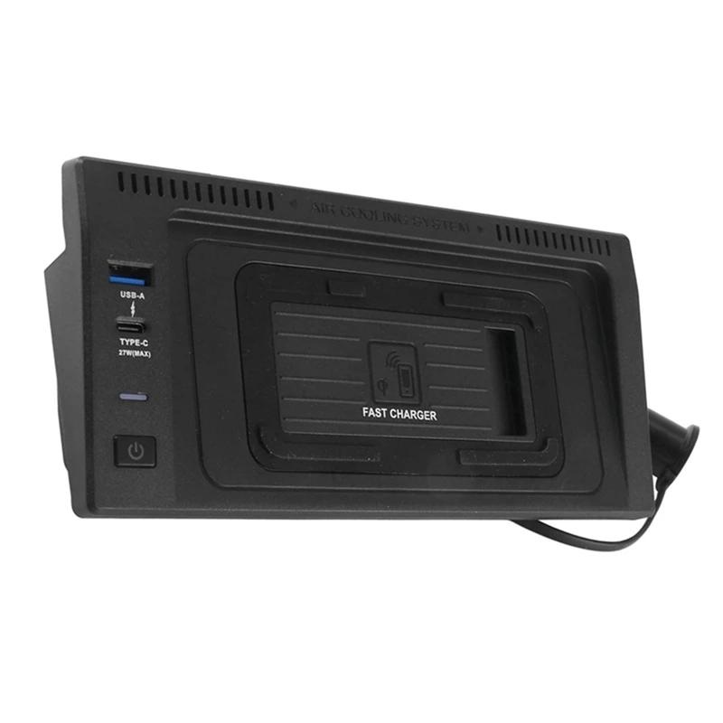 

15 Вт автомобильное беспроводное зарядное устройство быстрое беспроводное зарядное устройство держатель телефона для BMW X5 F15 X6 F16 2014-2018