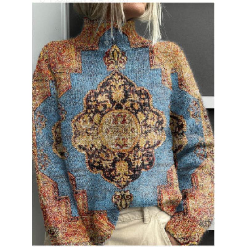 XS-6XL A Variety of Optional 2025 Latest Christmas Abstract Print Casual Outerwear Sweater