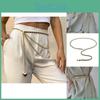 Trendy Minimalist Metal Chain Waist Sash For Women With Elegant Dress And Top Pairing