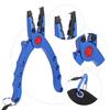 Aluminium Alloy Opening Ring Fishing Pliers Scissors Line Cutter Hook Remover Tool with Storage Bag