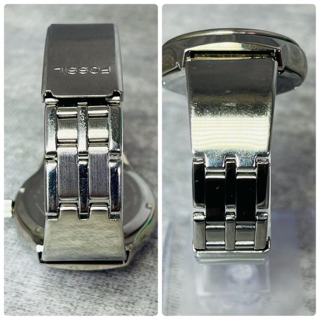 Used Rare FOSSIL JR-7843 BIG TIC Big Tick Quartz Y2K Men's Watch Vintage