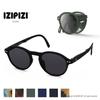 Izipij Folding Boston Model F Sunglasses, (Light Tortoise/Gray)