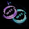 2026 Hot VOLKSWAGEN Car LED Luminous Water Cup Holder Mat For Volkswagen VW GTI Rline Golf Passat Jetta Touareg Tiguan Polo CC V