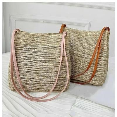 Dámske ramenné tašky s veľkou kapacitou Bohemia Slamená taška Okrúhla ručne tkaná ratanová kabelka Crossbody Letná novinka Voľnočasová plážová dovolenka