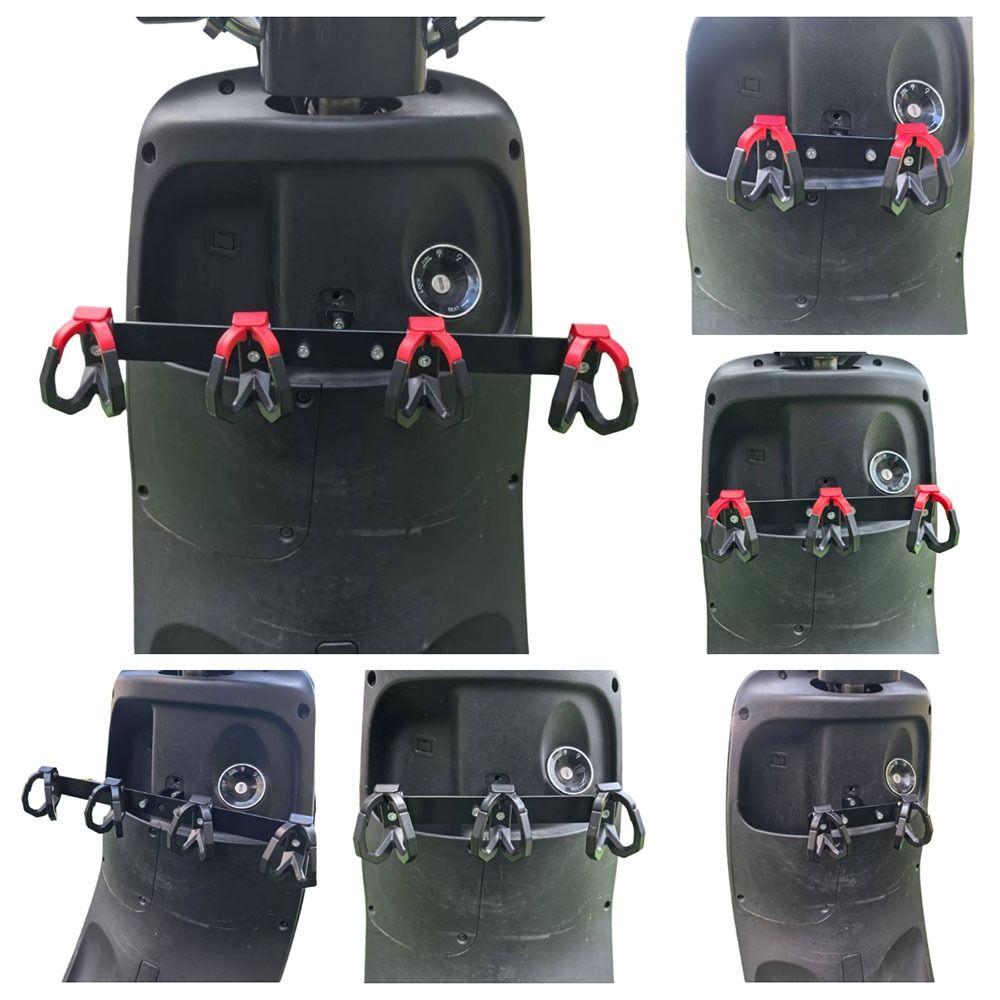 2/3/4/6 Hooks Electric Scooter Hook No Punching Installation Multifunctional Delivery Bag Hooks Universal Fixed